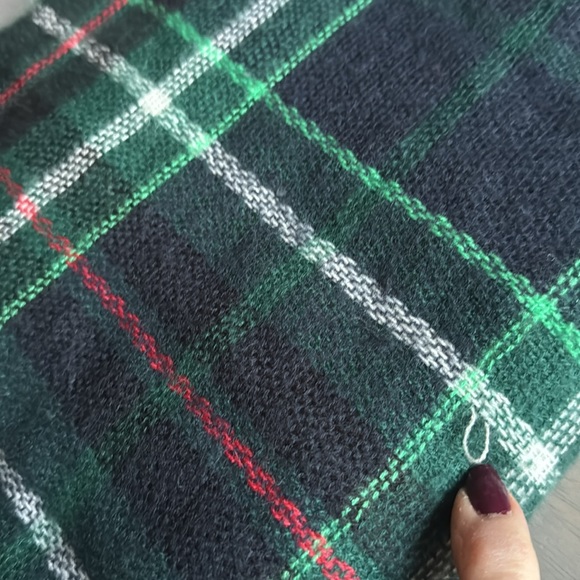 Lot 4 Oversized Scarves 3 Plaid 1 Animal Print / Leopard Print - Picture 9 of 9